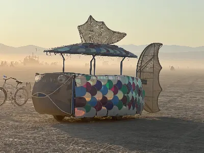 Moby- The Rainbow Fish Art Car